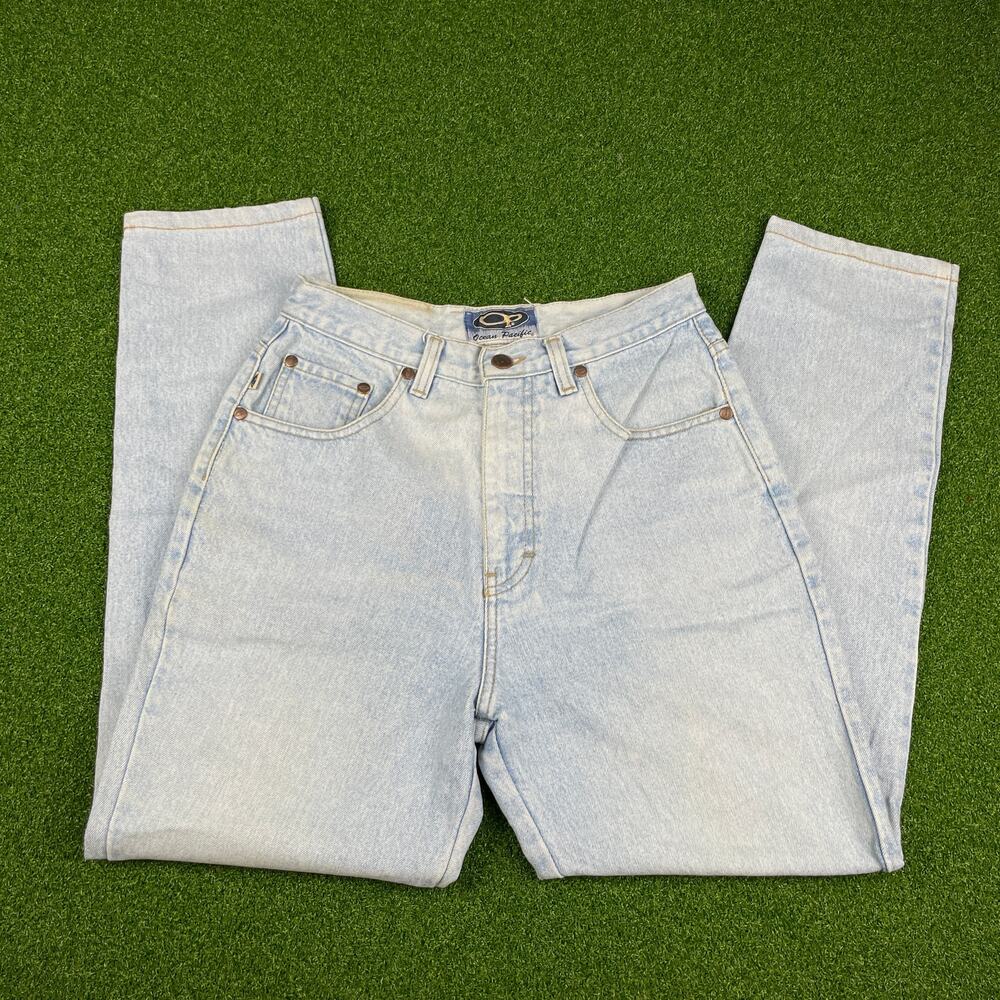 Vintage Ocean Pacific Light Wash Denim Mom Jeans 26"